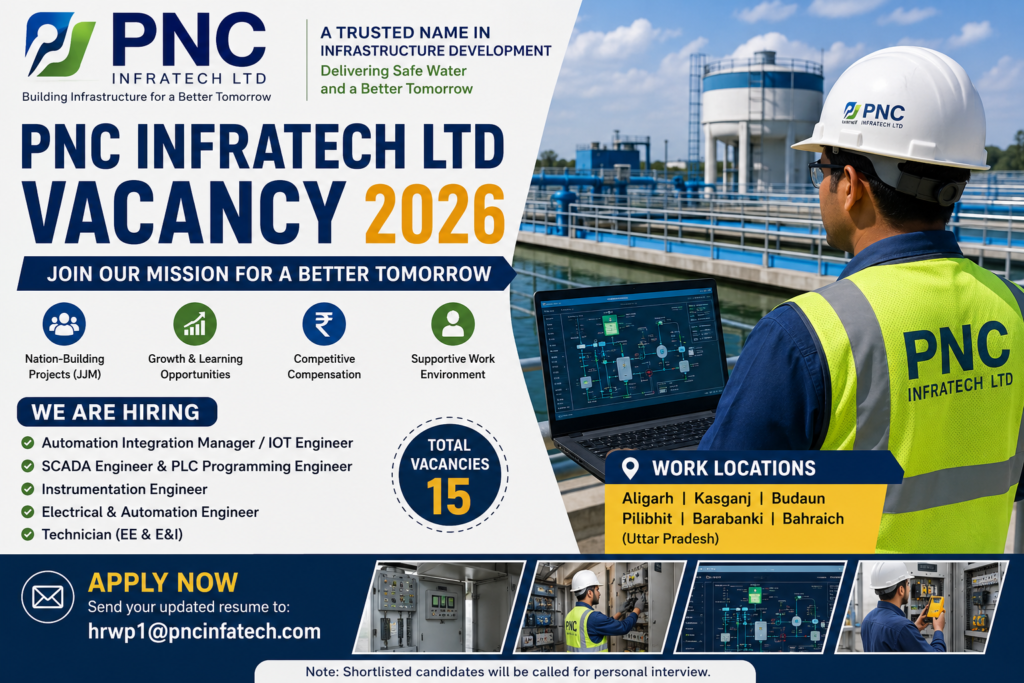 PNC Infratech Ltd Recruitment 2026