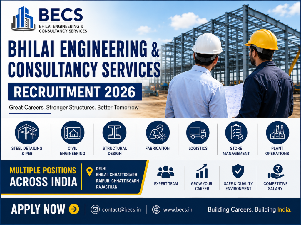 Bhilai Engineering & Consultancy Services Recruitment