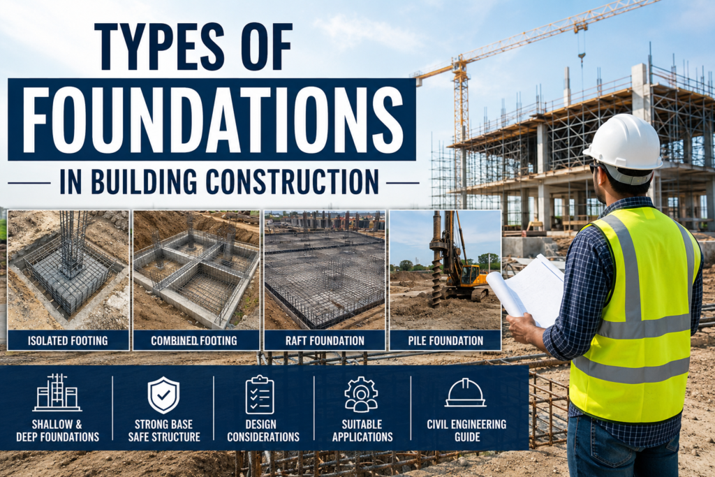 Types of Foundations in Building Construction